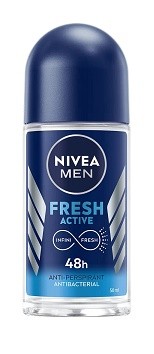 Nivea Roll on 50ml Men Fresh Active - Kosmetika Pro muže Péče o tělo Tuhé antiperspiranty